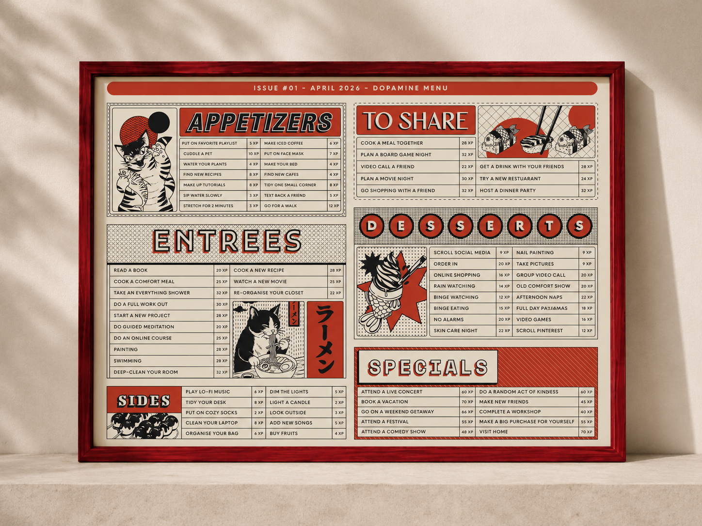 Dopamine Menu